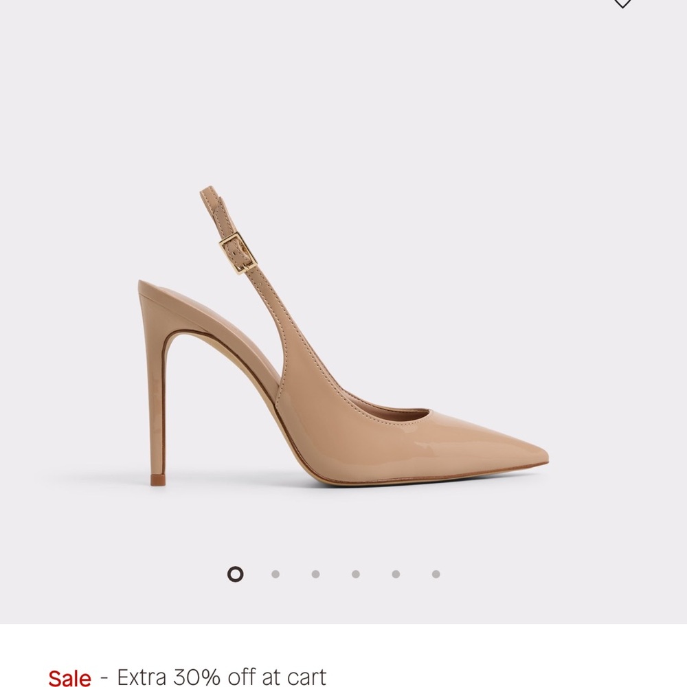 Aldo Nude Slingback Heels